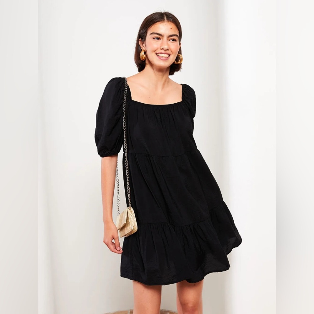 Classic Black Cotton Dress mini.